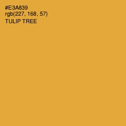 #E3A839 - Tulip Tree Color Image